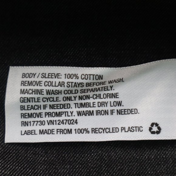 NWT 3.1 Phillip Lim Gray/Black Button Down Sz SM - Picture 9 of 13